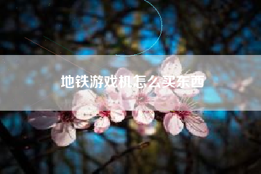 地铁游戏机怎么买东西