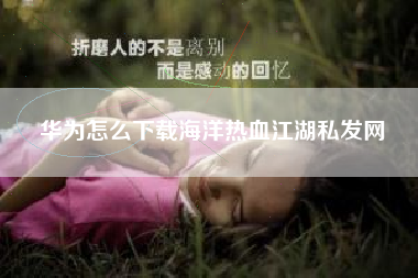 华为怎么下载海洋热血江湖私发网