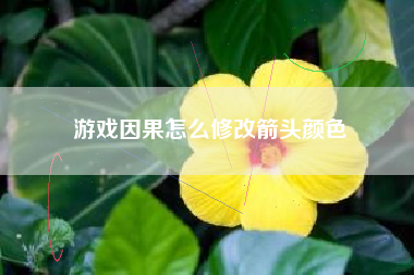 游戏因果怎么修改箭头颜色