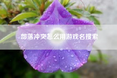 部落冲突怎么用游戏名搜索