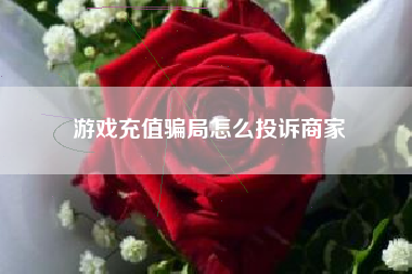 游戏充值骗局怎么投诉商家