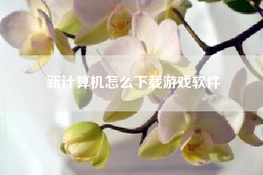 新计算机怎么下载游戏软件