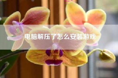 电脑解压了怎么安装游戏