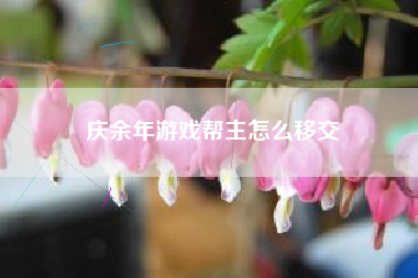 庆余年游戏帮主怎么移交