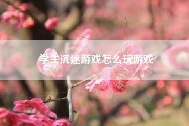 学生沉迷游戏怎么玩游戏