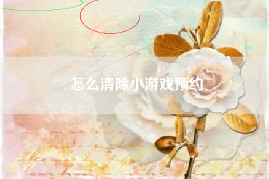怎么清除小游戏预约