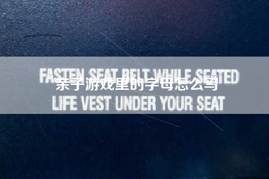 亲子游戏里的字母怎么写