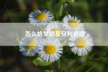 怎么给女朋友安利游戏