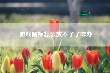 游戏鼠标怎么放不了了咋办