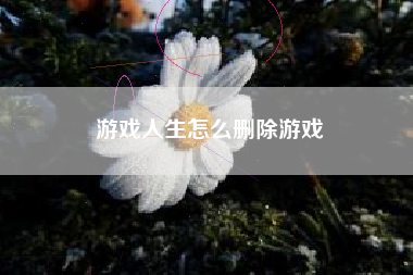 游戏人生怎么删除游戏