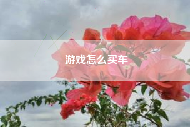 游戏怎么买车