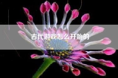 古代游戏怎么开始的