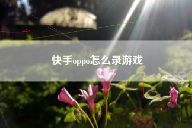 快手oppo怎么录游戏