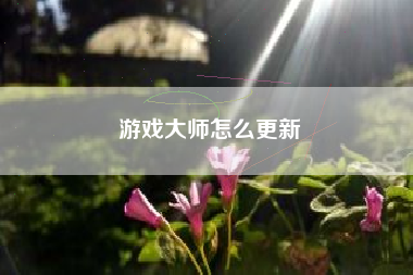 游戏大师怎么更新