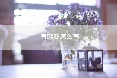 有游戏怎么写
