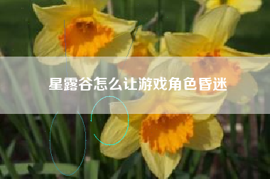 星露谷怎么让游戏角色昏迷