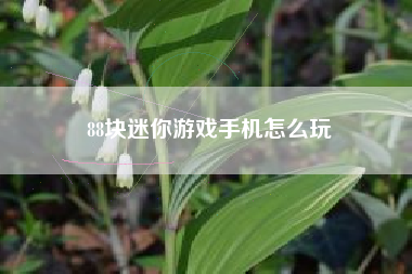 88块迷你游戏手机怎么玩