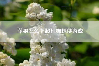 苹果怎么下超凡蜘蛛侠游戏