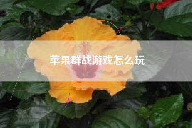苹果群战游戏怎么玩