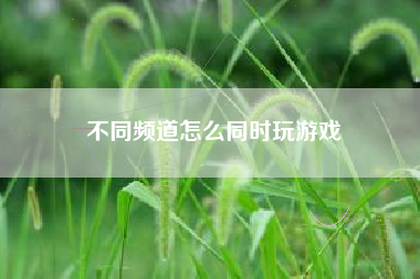 不同频道怎么同时玩游戏