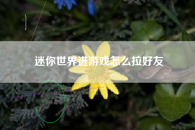 迷你世界进游戏怎么拉好友