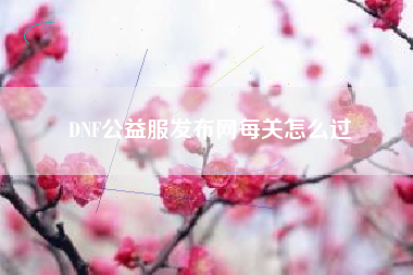 DNF公益服发布网每关怎么过