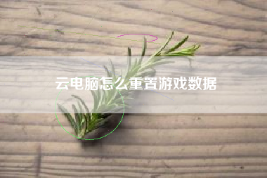 云电脑怎么重置游戏数据