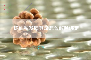 诛仙私发网登录怎么解除绑定