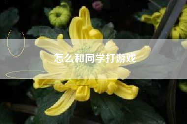 怎么和同学打游戏