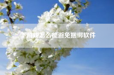 下游戏怎么能避免捆绑软件