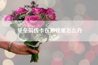 堡垒前线卡在游戏里怎么办