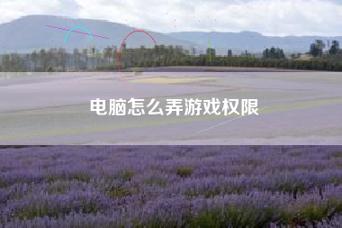 电脑怎么弄游戏权限