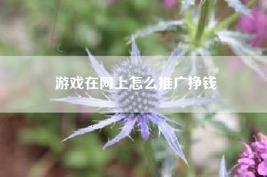 游戏在网上怎么推广挣钱