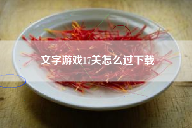 文字游戏17关怎么过下载