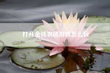打开金钱农场游戏怎么玩