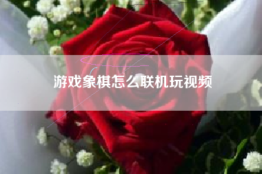 游戏象棋怎么联机玩视频