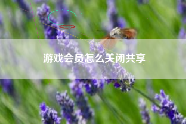 游戏会员怎么关闭共享