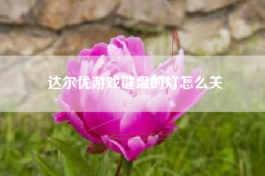 达尔优游戏键盘的灯怎么关
