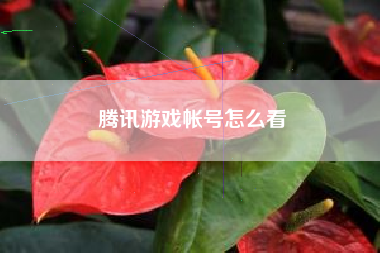 腾讯游戏帐号怎么看