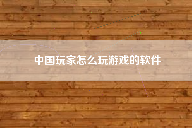 中国玩家怎么玩游戏的软件