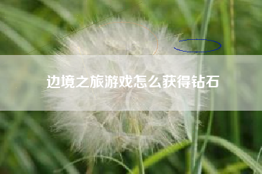 边境之旅游戏怎么获得钻石