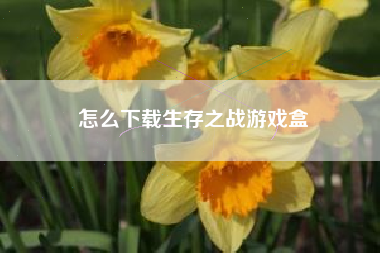 怎么下载生存之战游戏盒