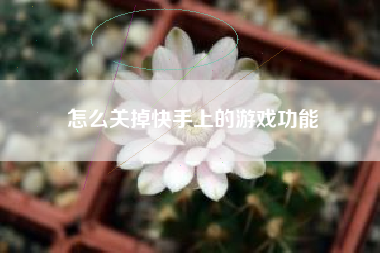 怎么关掉快手上的游戏功能