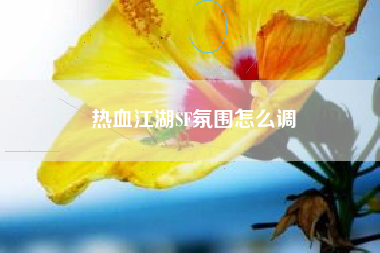 热血江湖SF氛围怎么调