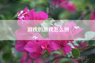 游戏的游戏怎么拼