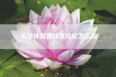 大学体育游戏贪吃蛇怎么玩